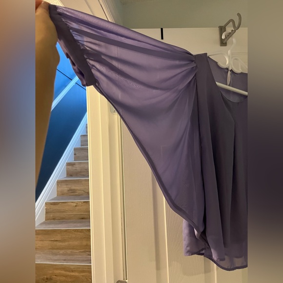 ***๐3 for $35./Beautiful purple sheer blouse. - Picture 4 of 12